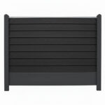 XL Klink H15 cm Sort / Antracit med sorte betonstolper