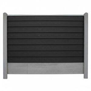 XL Klink H15 cm Sort / Antracit med grå betonstolper