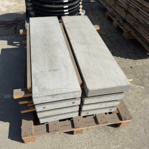Trædeflise beton 28x100x6,5 cm Grå