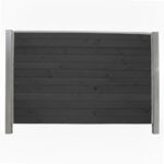 Bullblok Antracit med stålstolper