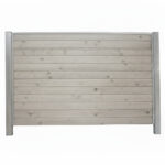 Bullblok Grå med stålstolper