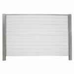 Bullblok Hvid med stålstolper