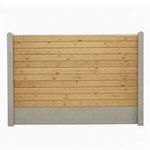 Bullblok Trykimprægneret med grå betonstolper