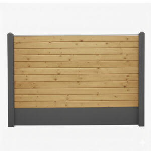 Bullblok Trykimprægneret med sorte betonstolper