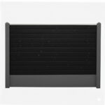 Bullblok Sort med sorte betonstolper