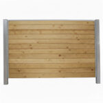 Bullblok Trykimprægneret med stålstolper