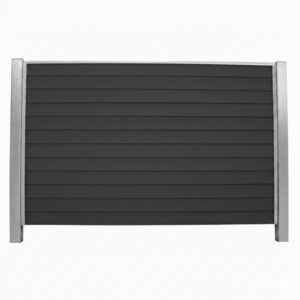 Bullklink Antracit med stålstolper