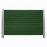 Bullklink Flaskegrøn med stålstolper