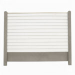 Bullklink Hvid med grå betonstolper