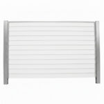 Bullklink Hvid med stålstolper