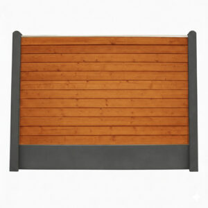 Bullklink Pine med sorte betonstolper