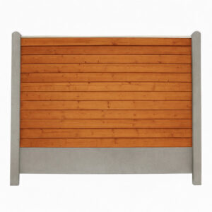 Bullklink Pine med grå betonstolper