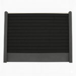 Bullklink Sort med sorte betonstolper