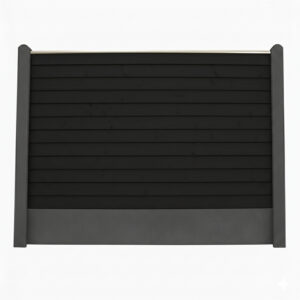 Bullklink Sort med sorte betonstolper