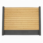 Bullklink Trykimprægneret med sorte betonstolper