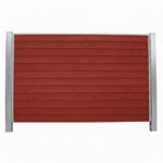 Bullklink Svenskrød med stålstolper