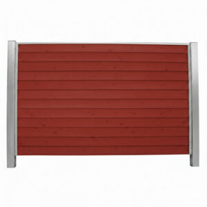 Bullklink Svenskrød med stålstolper