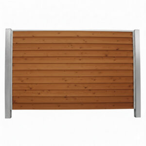 Bullklink Teak med stålstolper