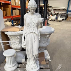 Marmorstatue Hebe Ø32xH140 cm