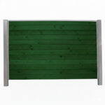 Bullblok Flaskegrøn med stålstolper