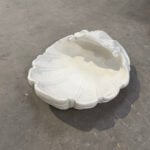 Fuglebad i marmor konkylie Ø39 cm