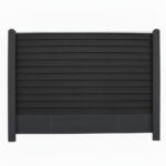 Komposit Klink H10 cm Sort / Antracit med sorte betonstolper