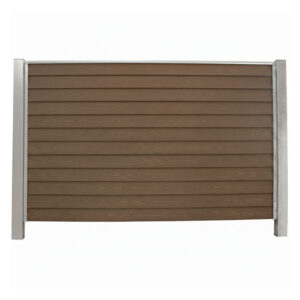 Komposit Klink H10 cm Brun med stålstolper