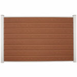 Brun blokhus med alustolper