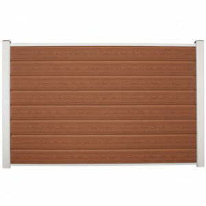 Brun blokhus med alustolper