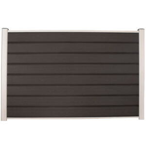 Sort blokhus med alustolper