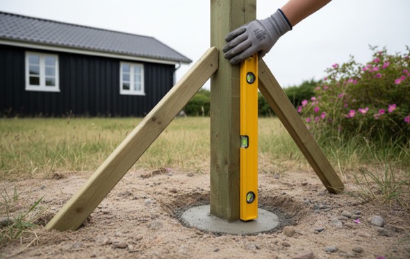 Sådan sætter du hegnspæle op 23 kort 590x373 1