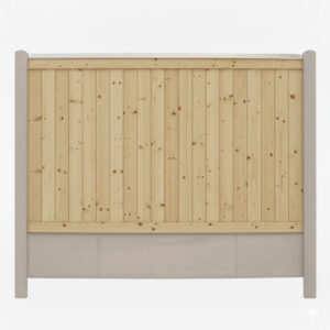 Lægtehegn Trykimprægneret med grå betonstolper