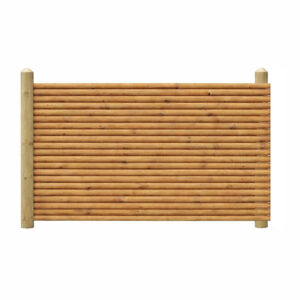 Raftehegn Lærk Ø5 cm med runde trykimprægneret stolper