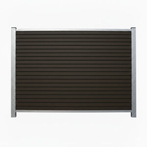 Komposit Listeprofil Sort / Antracit med stålstolper