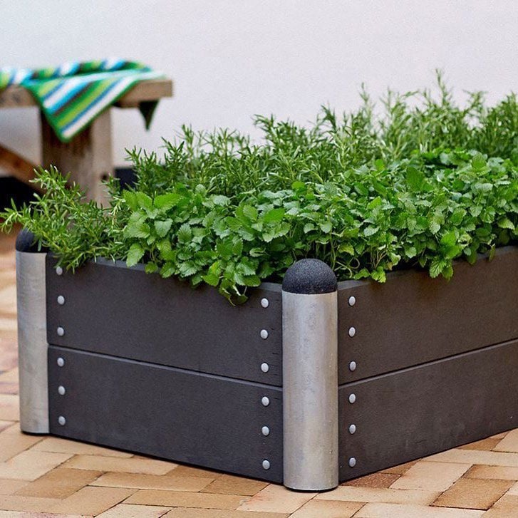 Vedligeholdelsesfrie højbede i komposit 🌿🌳 #højbede #terrasse #stabyfliser #komposit