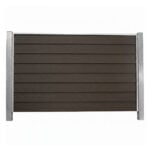 XL Klink H15 cm Sort / Antracit med stålstolper